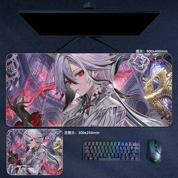 Genshin Impact The Knave Arlecchino Mouse Pad Anime Desk Mat