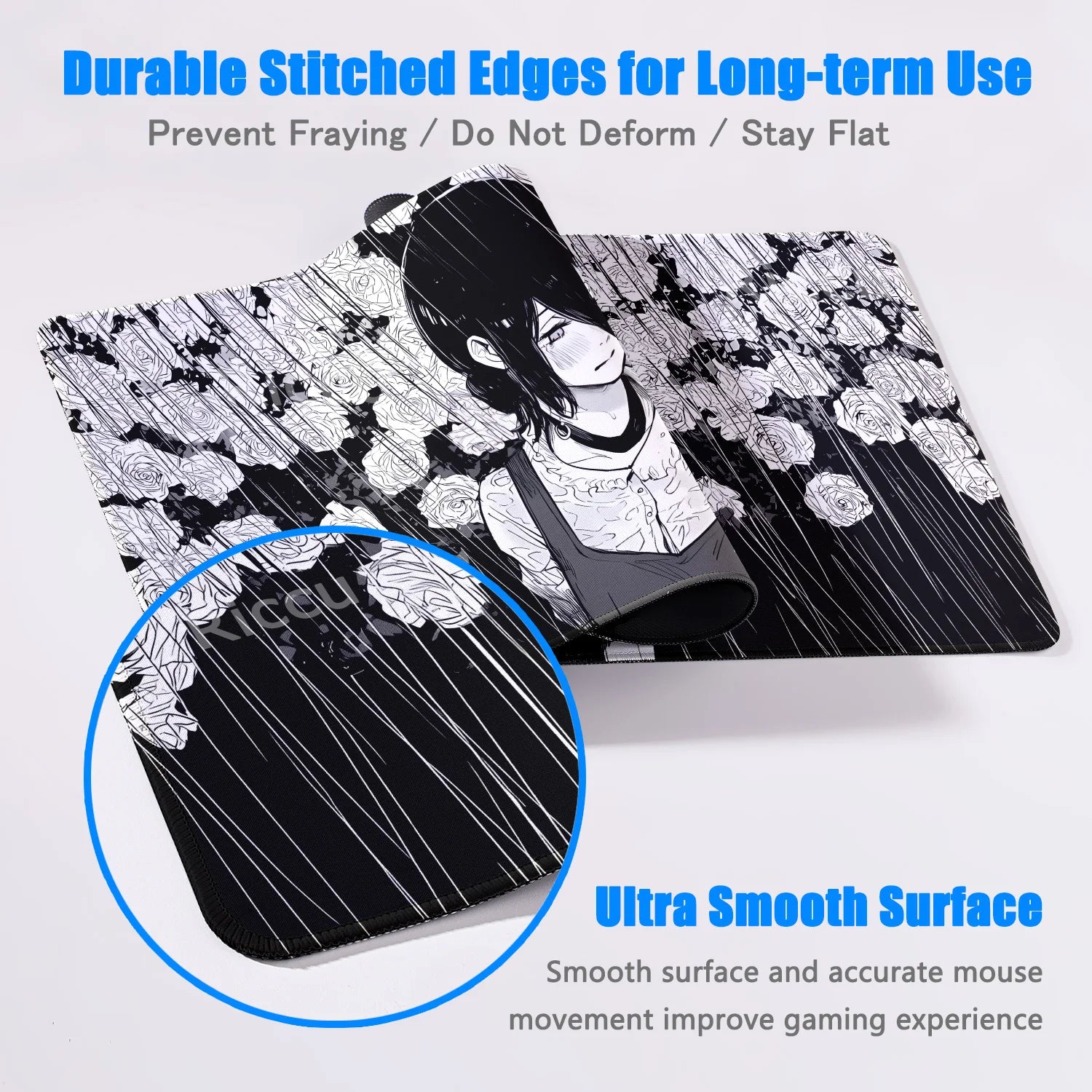 Chainsaw Man Reze Comic Style Mouse Pad Large Gaming Anime Desk Mat