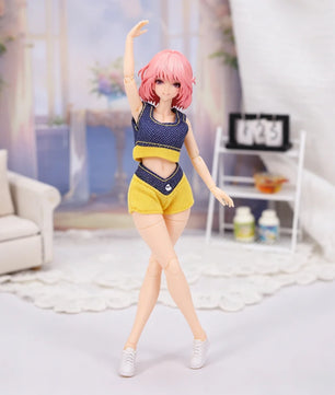 1/12 Scale Sportswear Gym Clothing Set For Female Action Figures