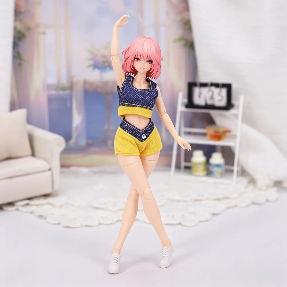 1/12 Scale Sportswear Gym Clothing Set For Female Action Figures