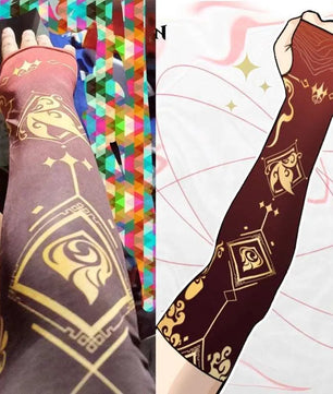 Genshin Impact Hutao Breathable Arm Sleeves Anime Sportswear