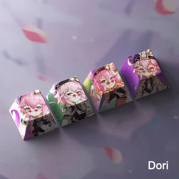 Genshin Impact Dori Keycaps 4pc Sublimation R4 Cherry Profile