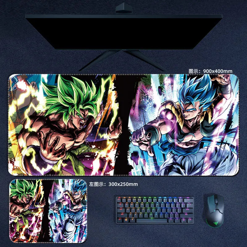 Dragon Ball Super Gogeta Vs Broly Mouse Pad Anime Desk Mat