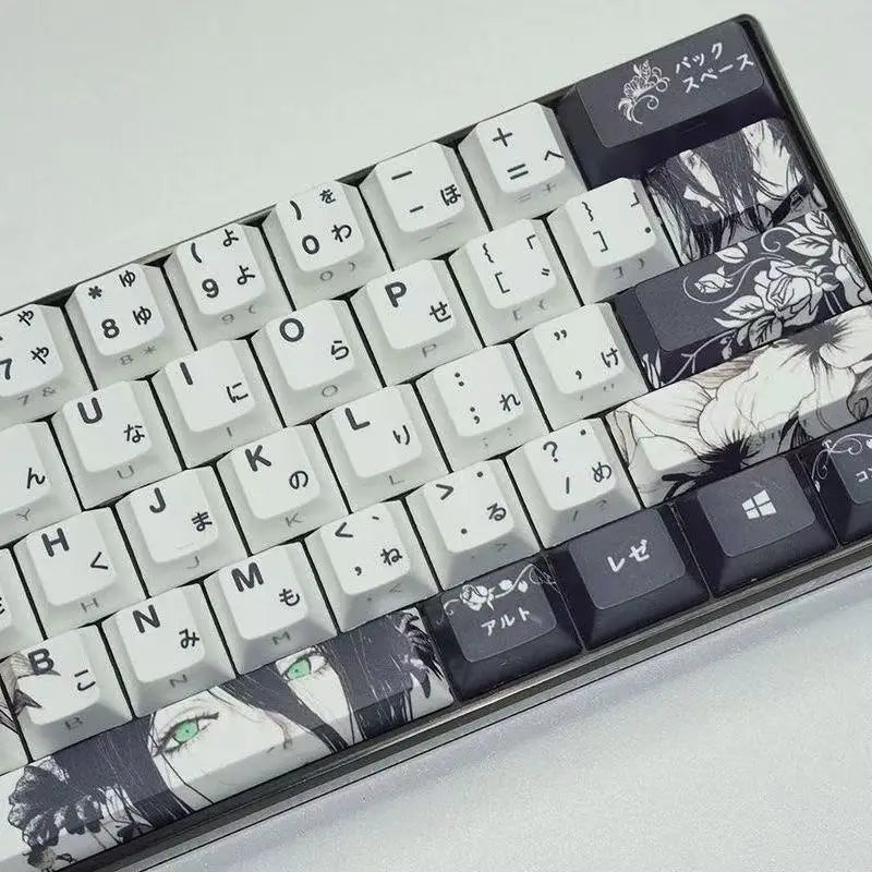 Chainsaw Man Reze Keycaps 135 Keys Cherry Profile Anime Keycaps