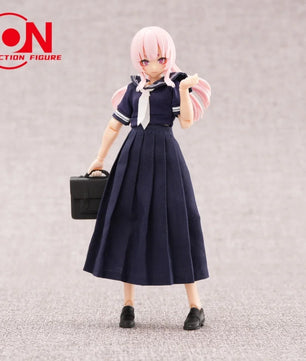 1/12 Scale Cute School Sailor Uniform Set For 6-Inch Action Figures
