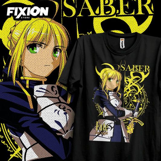 Fate Stay Night Saber Shirt - All Cotton Anime Graphic Tee