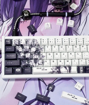 Chainsaw Man Reze Keycaps 138 Keys Cherry Profile Anime Keycaps