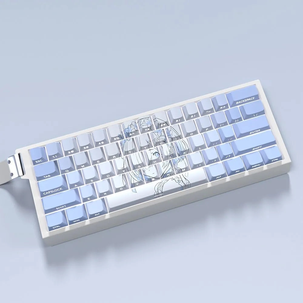 Re:Zero Rem Keycaps 130 Keys Cherry Profile Anime Keycaps