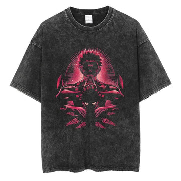 Jujutsu Kaisen Shirt Yuji Itadori Sukuna Oversized Anime Shirt