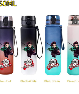 Demon Slayer Tanjiro Water Bottle – 650ml Leakproof Gym Bottle
