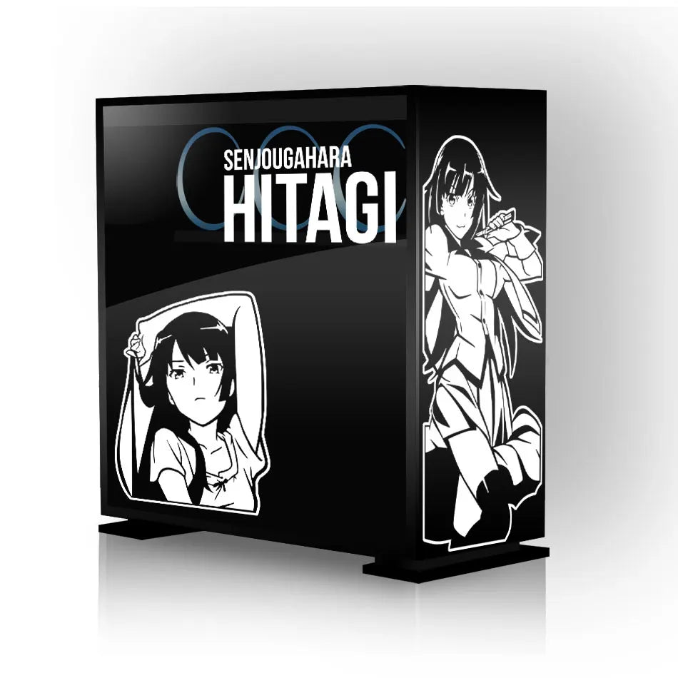 Monogatari Senjougahara Hitagi Anime PC Case Sticker Decal