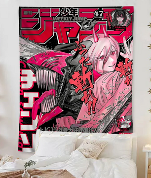 Chainsaw Man Denji Anime Tapestry Art Home Decor