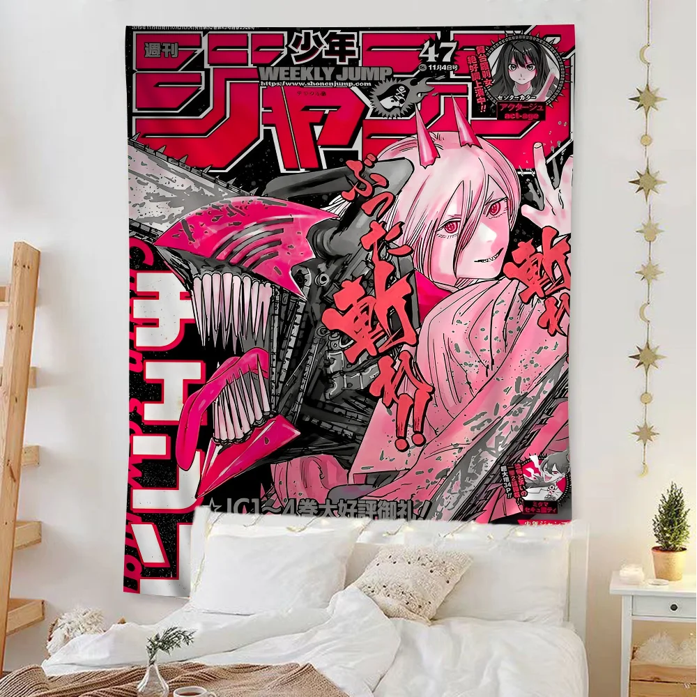 Chainsaw Man Denji Anime Tapestry Art Home Decor