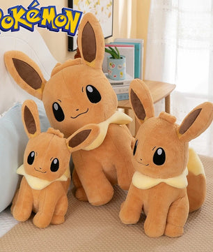 Pokemon Big Size Eevee Plush Sitting Smile (45cm / 55cm / 75cm)