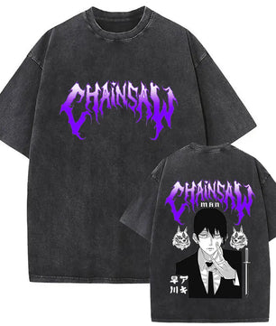 Chainsaw Man Aki Shirt Vintage Oversized Style Anime Shirt