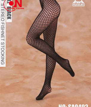 Hasuki 1/12 Scale Fishnet Stockings for 6-Inch Female Action Figures
