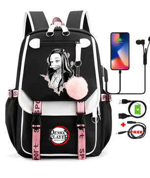 Demon Slayer Nezuko Backpack Anime Bookbag