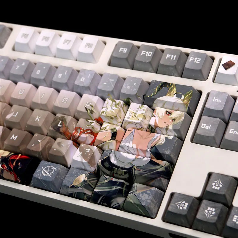 Wuthering Waves Zani Keycaps 120 Keys Cherry Profile Anime Keycaps