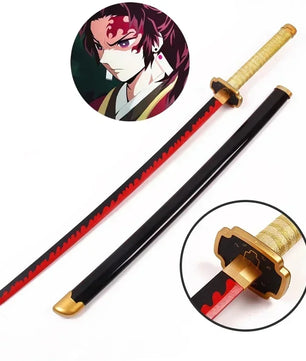 Demon Slayer Katana 1:1 Scale Anime Prop Replica Bamboo Sword