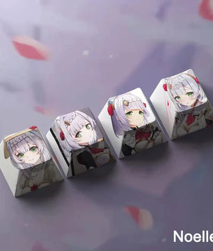 Genshin Impact Noelle Keycaps 4pc Sublimation R4 Cherry Profile