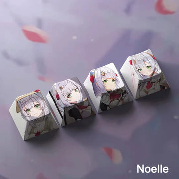 Genshin Impact Noelle Keycaps 4pc Sublimation R4 Cherry Profile