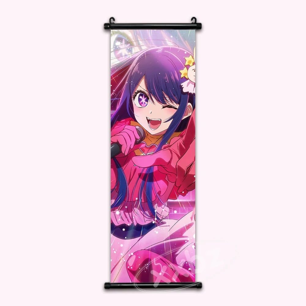 Oshi No Ko Ai Hoshino Anime Poster Canvas Scroll