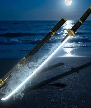 One Piece Roronoa Zoro LED Vapor-Effect Katana 1:1 Scale Anime Prop Replica Plastic Sword