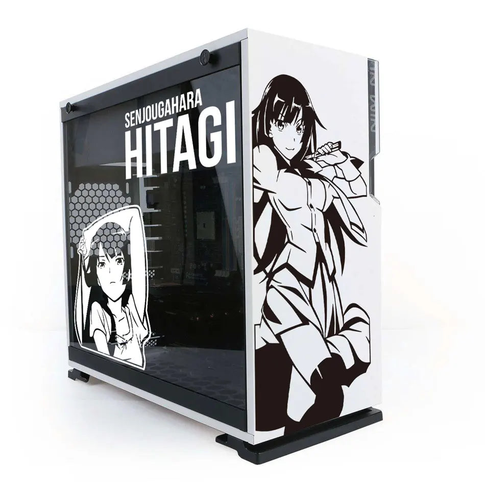 Monogatari Senjougahara Hitagi Anime PC Case Sticker Decal