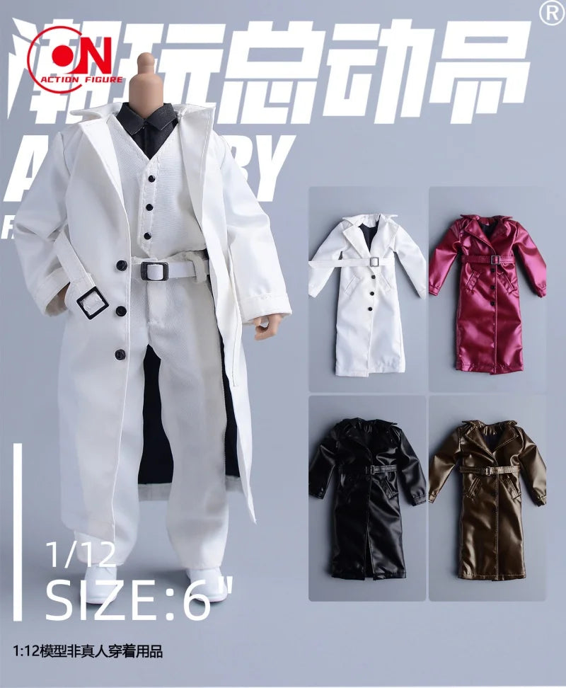 1/12 Scale Male Windbreaker Suit 6" Action Figure Clothing Accessory Set