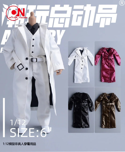 1/12 Scale Male Windbreaker Suit 6" Action Figure Clothing Accessory Set