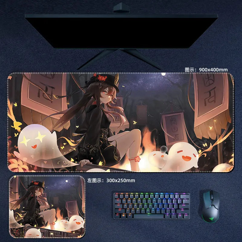 Genshin Impact Hu tao Mouse Pad Anime Desk Mat