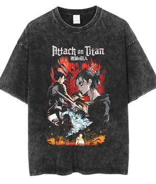 Attack On Titan Shirt Vintage Style Anime Shirt