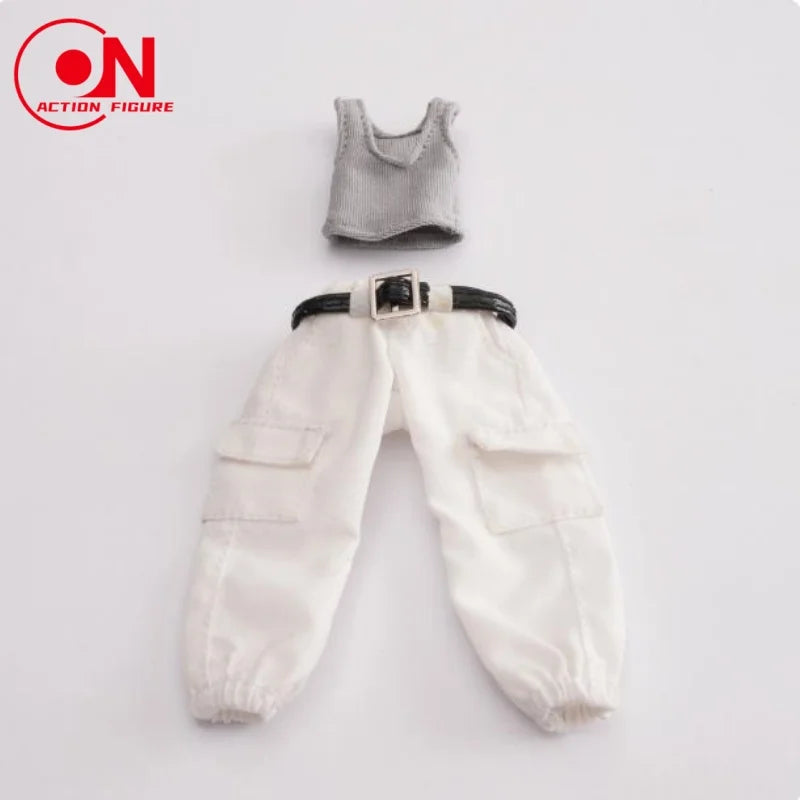 1/12 Scale Casual Shirt & Work Pants Set For 6-Inch Female Action Figures