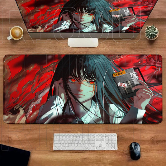 Chainsaw Man Yoru War Devil Mouse Pad Large Gaming Anime Desk Mat