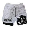 Jujutsu Kaisen Gojo Compression Shorts - Men's Anime Workout Shorts