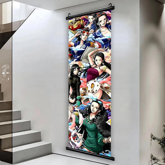 One Piece Nico Robin Canvas Poster Anime Hanging Scroll Home Decor