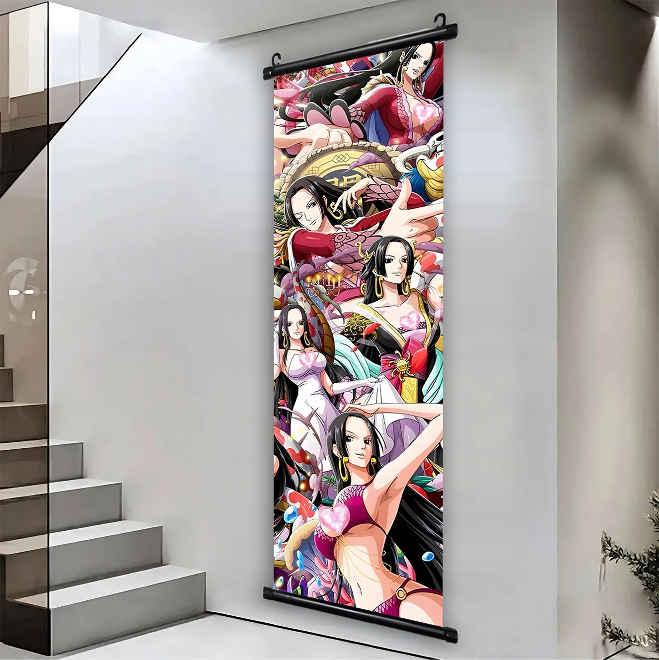 One Piece Boa Hancock Canvas Poster Anime Hanging Scroll Home Decor