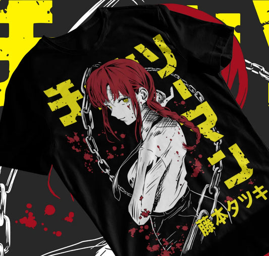 Chainsaw Man Makima Shirt - All Cotton Anime T-Shirt Graphic