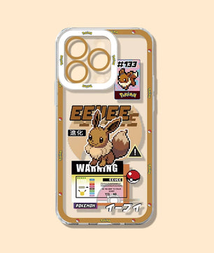Pokemon Eevee Phone Case - For iPhone 11 to 17 Pro Max