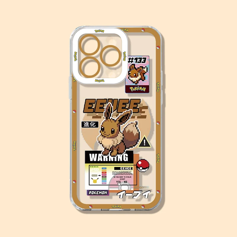 Pokemon Eevee Phone Case - For iPhone 11 to 17 Pro Max