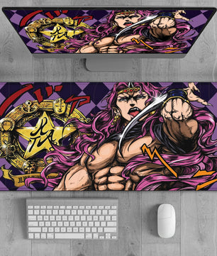JoJo’s Bizarre Adventure Kars Purple Diamond Mouse Pad – Large Gaming & Office Desk Mat