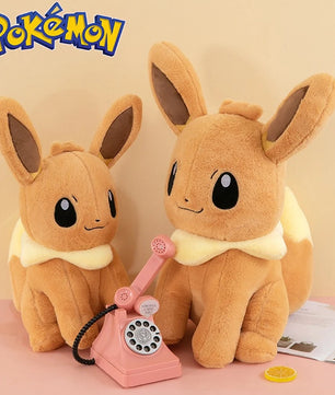 Pokemon Big Size Eevee Plush Sitting Smile (45cm / 55cm / 75cm)