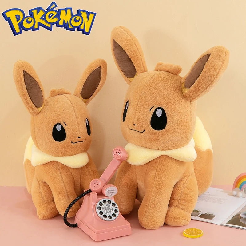 Pokemon Big Size Eevee Plush Sitting Smile (45cm / 55cm / 75cm)