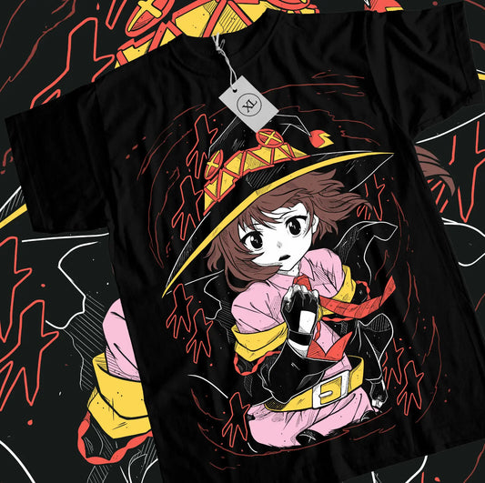 Konosuba Megumin Shirt - All Cotton Anime Graphic Tee