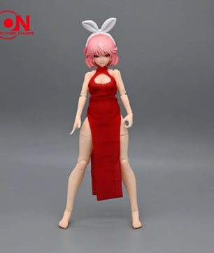 1/12 Scale Cheongsam Dress & Shawl For 6-Inch Female Action Figures