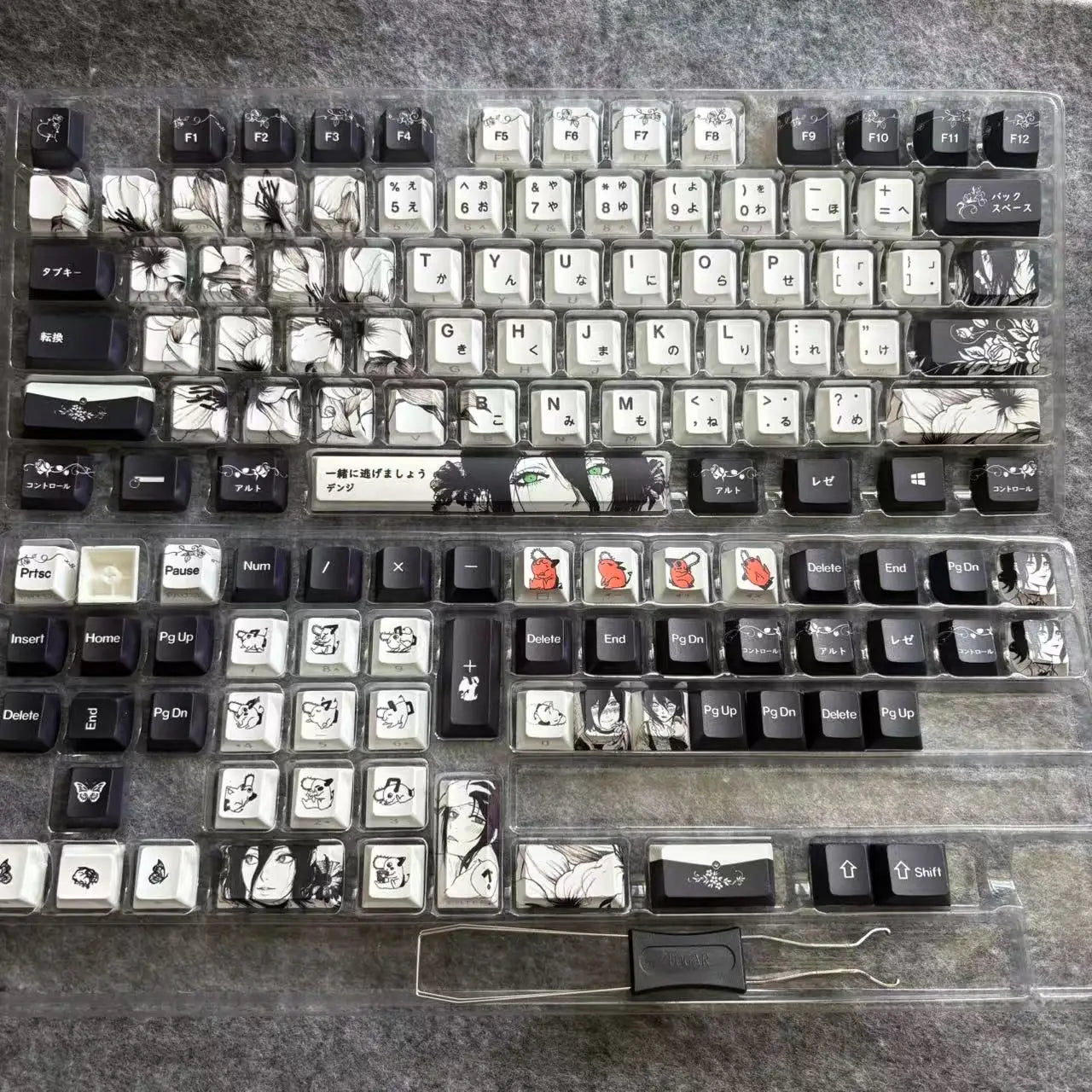 Chainsaw Man Reze Keycaps 135 Keys Cherry Profile Anime Keycaps