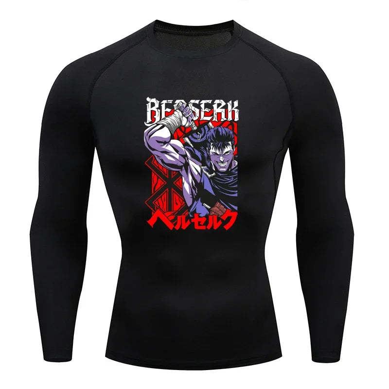 Berserk Guts Long Sleeve Compression Shirt - Men's Workout Gym Shirt