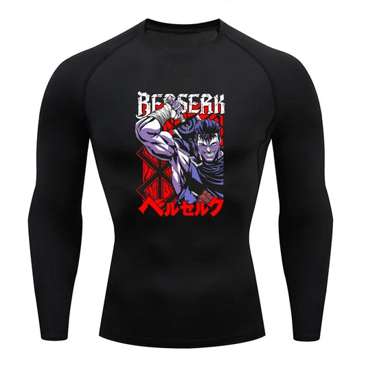 Berserk Guts Long Sleeve Compression Shirt - Men's Workout Gym Shirt