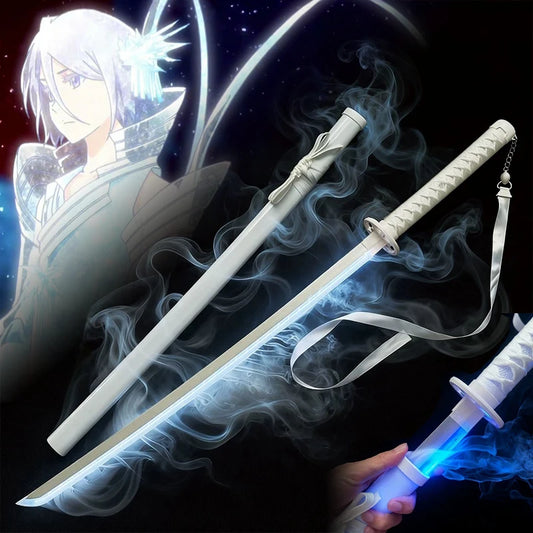 Bleach Rukia LED Vapor Fog Katana 1:1 Scale 40-Inch Prop Replica