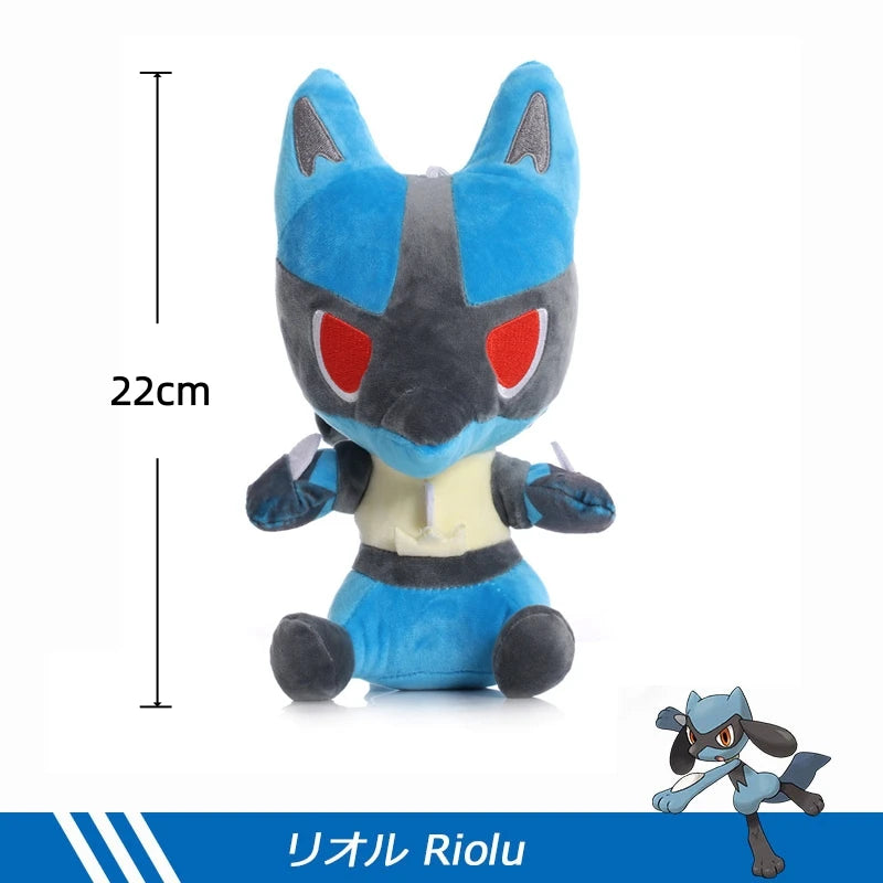 Pokemon Lucario & Riolu Standing Plush Stuffed Doll
